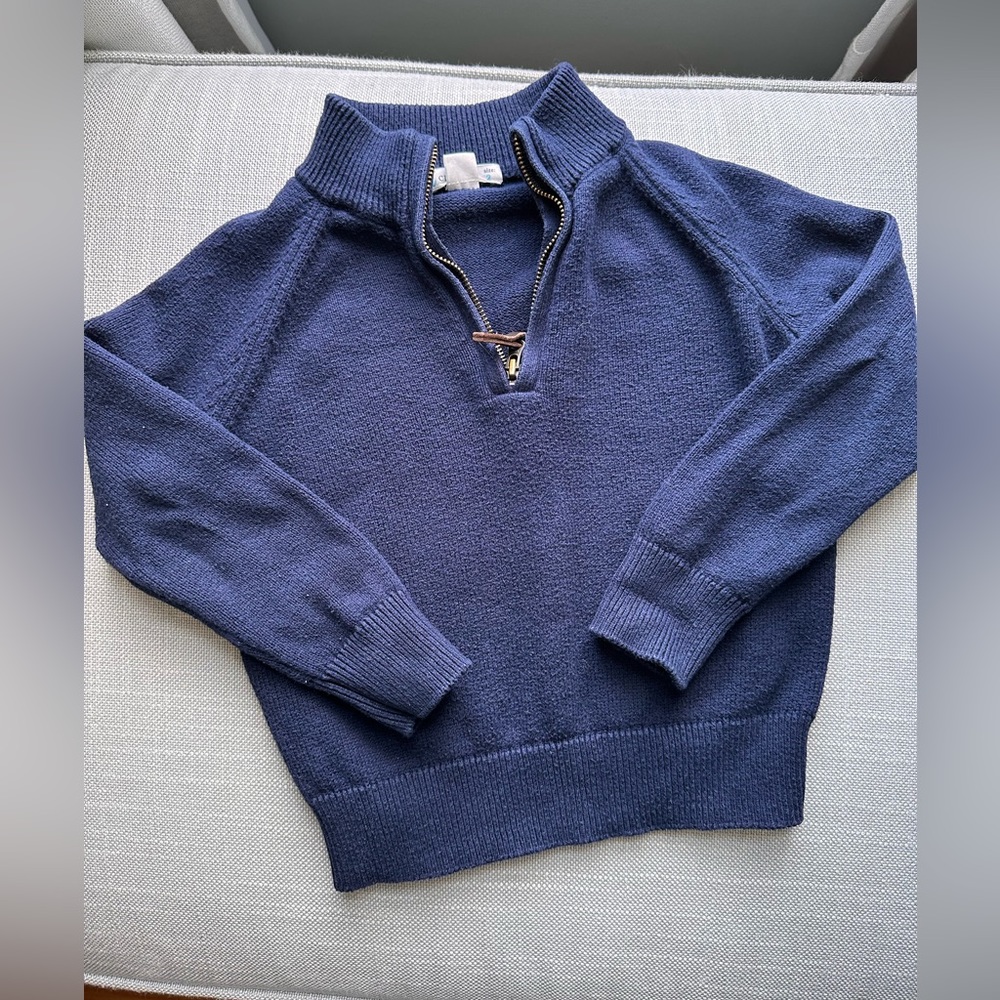 Navy blue Jcrew 1/4 zip. Good condition!